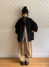 [unisex] デリス ヴィンテージ チェック ロングスリーブシャツ