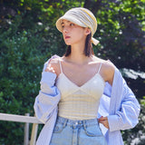 Metal Tip Scarf Cap / Beige