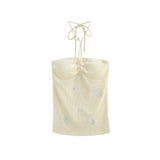 Lovi Shirring Halter Top