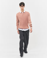 Bluesf merino wool henry neck knitwear - Peach