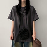 ローズベーシックプレインショートスリーブTシャツ