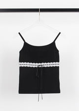 LACE RIBBON SLEEVELESS
