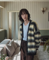 Bear brush mohair cardigan
