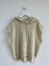 Over hood knit vest