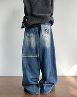 21 Patch Denim Pants