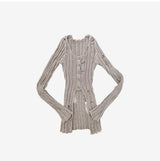 Swanne Damage Cardigan + Cropped Sleeveless Set