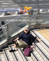 [SEMADE] HARBOR Waffle Round Neck Half 1/2 T