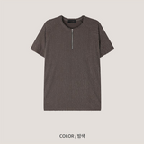 [S/S] ヘアラインハーフジップアップ(3color)