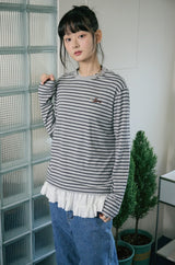 26SS★ Puppy Stripe Long Sleeve