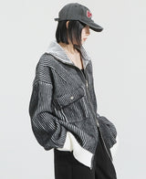 Adel pocket zip-up knit