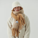 Half&Half Chunky Muffler (Beige & Sand)