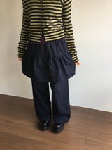 Wavy flare skirt pants (3color)