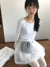 Bunny bag - Gray dot