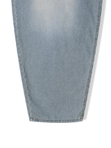 Naughty Stripe Balloon Denim Pants 2C