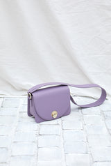 ISLE MINI shoulder leather bag / Purple Lilac