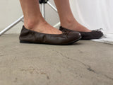 wrinkle ballet flat