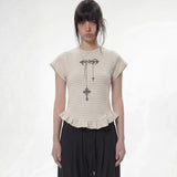 ヨーデルTシャツ_BEIGE