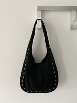 suede stud bag 