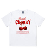 スウィートチェリープリンティングショートスリーブTシャツ ホワイト