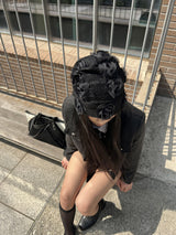 ザ・クラシックレースアップフラットローファー (ブラック)