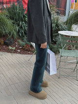 ASCLO Sand Brush Flare Denim Pants (2color)