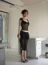 NOIR RUFFLE トップス