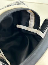 Clam round pouch _ Tweed gray