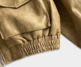 Vine Pocket Leather Blouson / 3 colors