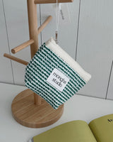 zipper pouch - Summer tweed (green-M)