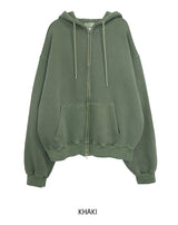 Meti Pigment Overfit Hood Zip-Up