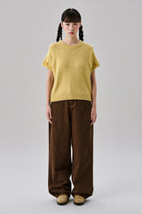 Mini Flower Short Knit [Yellow]