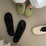 Ballet 0048. スクランチフラットシューズ - 3colors