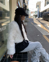Hair mini cardigan