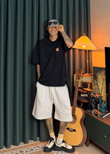Light One-Tuck Bermuda Shorts 4COLOR
