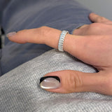 [925silver] Stripe ring