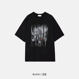 スケーリーレタリングショートスリーブドTシャツ 3C