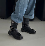 Buckle Tongue Angle Boots
