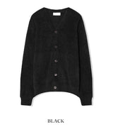 Por Angora V-neck Cardigan