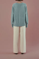 Nuts v-neck cardigan_skyblue