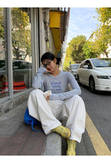 スカイレタリングスリムロングスリーブTシャツ