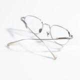 Knouun Round titanium glasses CODE. 102. B Silver N Gold