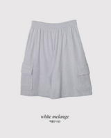 MT Bermuda Cargo Wide Sweat Shorts (3color)