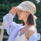 Metal Tip Scarf Cap / Beige