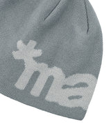MAH LOGO KNIT BEANIE_GREY
