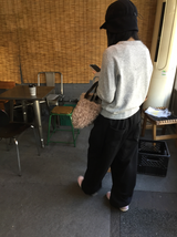 エザーシャーリングポケット起毛スウェットパンツ（4c）
