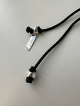 [Hand made/925silver] Long string bean necklace (2color)