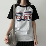 ダブナグランカラーマッチングショートスリーブTシャツ