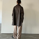 Faux Leather Jacket - 2colors