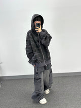 カモサイファーフーデッドジップアップ