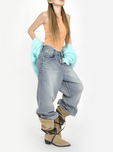 (UNISEX)carpenter denim pants
